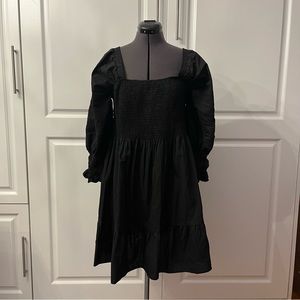 Elegant Black Long Sleeve Dress